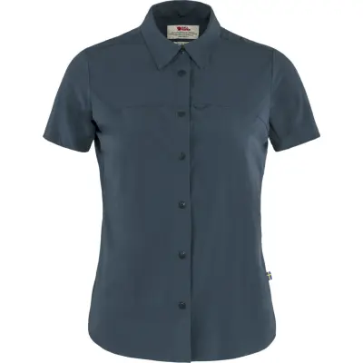 Fjällräven Women's High Coast Lite Shirt Short Sleeve Navy