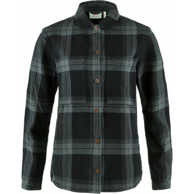 Fjällräven Women's Singi Flannel Overshirt Black-Iron Grey
