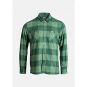 Flannel Shirt, Middle Green, M,  Långärmade Skjortor