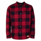 Forest Pile Shirt, Red/Black, L,  Långärmade Skjortor