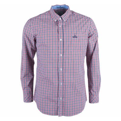 Grant Checked Shirt, Navy/Red, Xl,  Herr
