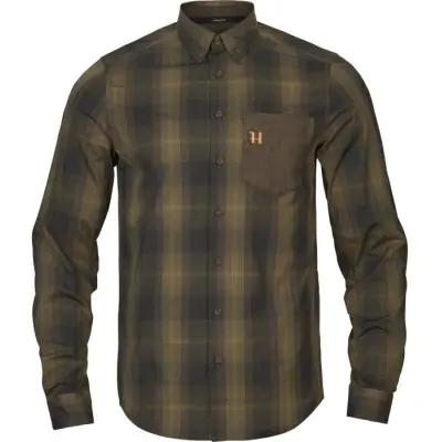 Härkila Akkan Shirt Willow Green/Shadow Brown