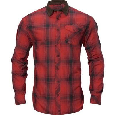 Härkila Driven Hunt Flannel Skjorta Red/Black Check