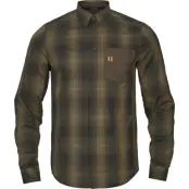 Härkila Men's Akkan Shirt Willow Green/shadow Brown