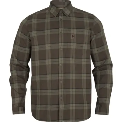 Härkila Men's Fjell LS Shirt Green Check