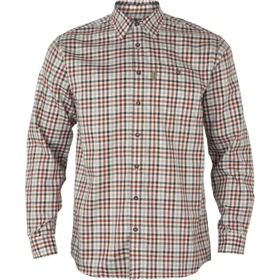Härkila Milford Shirt Bloodstone Red/White