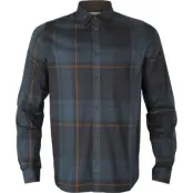 Härkila M's Akse Long-Sleeved Shirt Check Blackberry