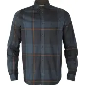 Härkila M's Akse Long-Sleeved Shirt Check Blackberry