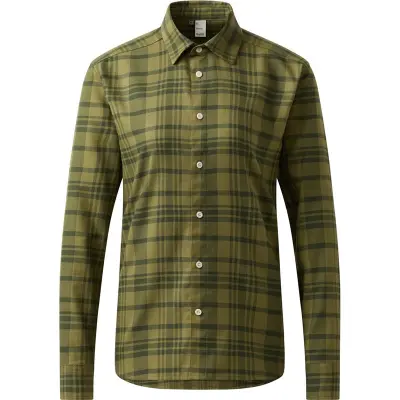 Haglöfs Virke Flannel Shirt Women Seaweed Green/Olive Green