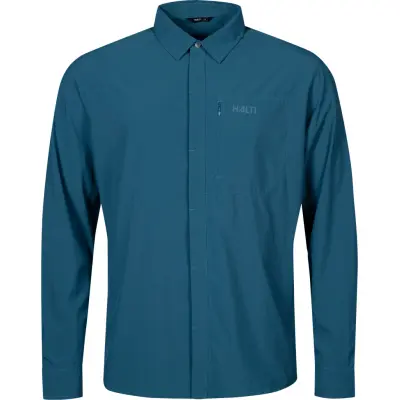 Halti Men's Samoy Long Sleeve Shirt Indian Blue