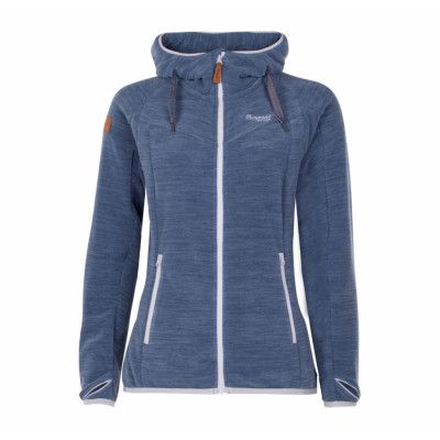 Hareid Fleece W Jkt, Fogblue Mel, Xxl,  Bergans