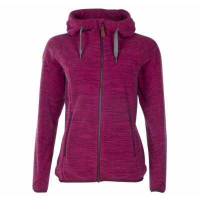 Hareid Fleece W Jkt, Zinfandelred Mel, Xxl,  Bergans