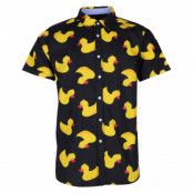 Hawaii Yellow Duck Shirt S/S, Black, S,  Blount And Pool