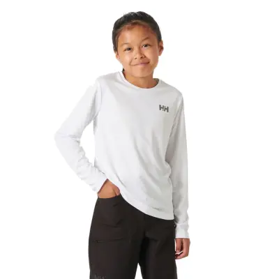 Helly Hansen Junior's Tech Long Sleeve Crew barntröja med lång ärm