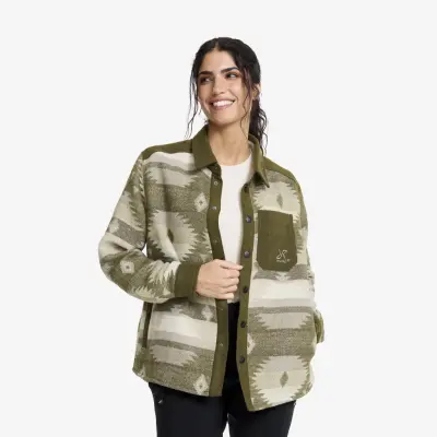 Highland Warm Overshirt Dam Grape Leaf/Oatmeal, Storlek:XL