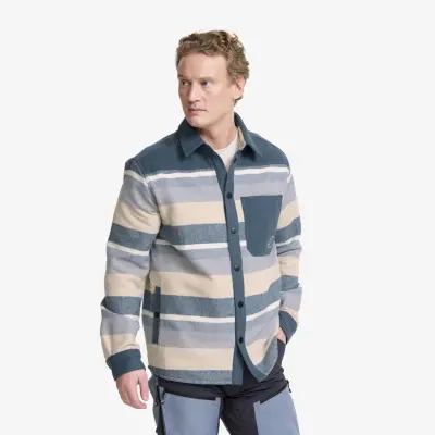 Highland Warm Overshirt Herr Orion Blue/Peyote, Storlek:XL