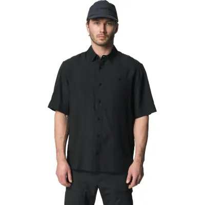 Houdini Men's Tree Shortsleeve Shirt True Black Light