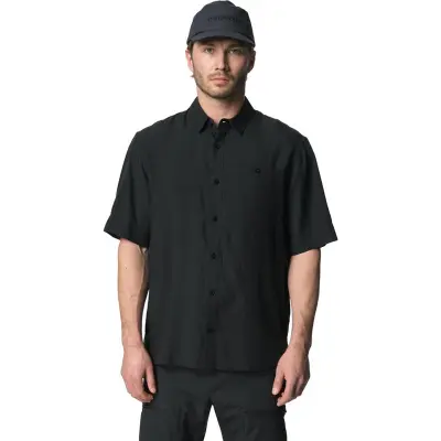 Houdini M's Tree Shortsleeve Shirt True Black Light - L