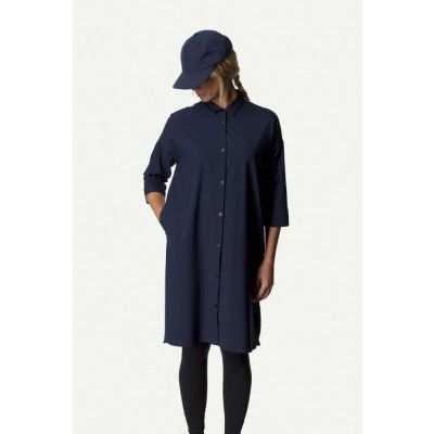 Houdini W's Route Shirt Dress, Blue Illusion, L