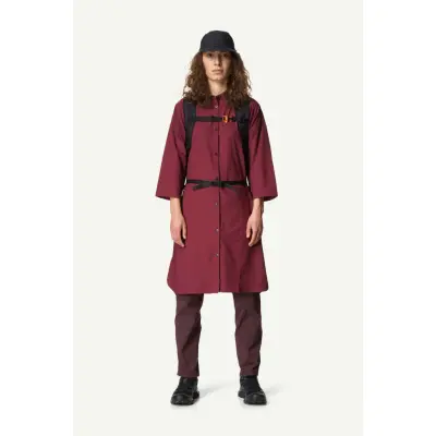 Houdini W's Route Shirt Dress, Cab Red, S