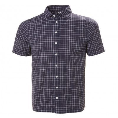 Hp Club Qd Ss Shirt, 598 Navy Check, S,  T-Shirts