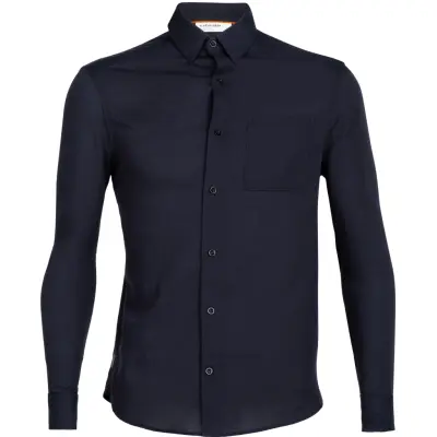 Icebreaker M Steveston LS Shirt Midnight Navy