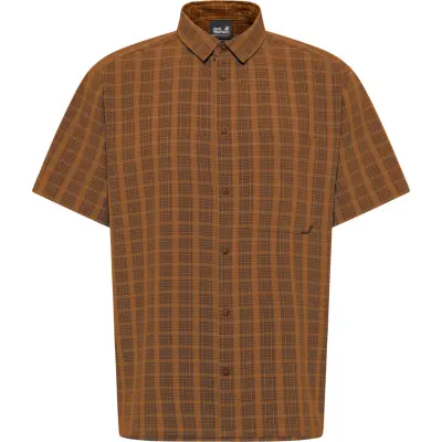 Jack Wolfskin Men's Meseta Shirt Check Autumn Leaves