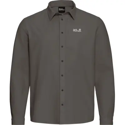 Jack Wolfskin Men's Prelight Suncool Ls Shirt Flint