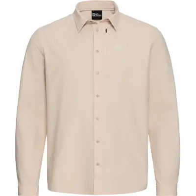 Jack Wolfskin Men's Prelight Suncool Ls Shirt Oyster