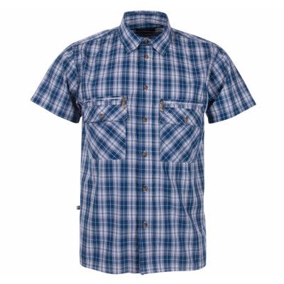 Jokkmokk S/S Shirt, Blue Fog, M,  Skjortor