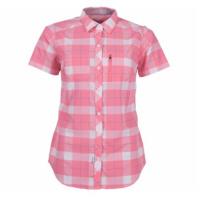 Jondal Lady Shirt Ss, Palecoral/White Check, S,  Bergans