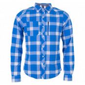 Jondal Shirt Ls, Athensblue/White Check, L,  Bergans