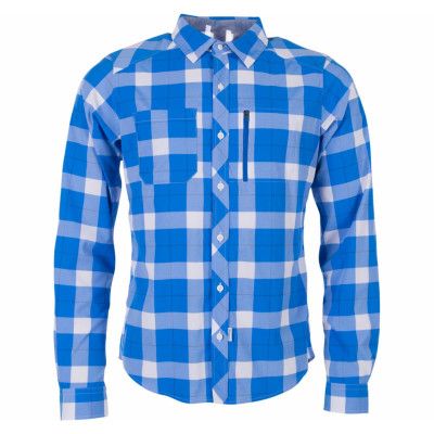 Jondal Shirt Ls, Athensblue/White Check, Xl,  Bergans
