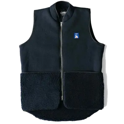 Kärret Retro Pile Vest Navy