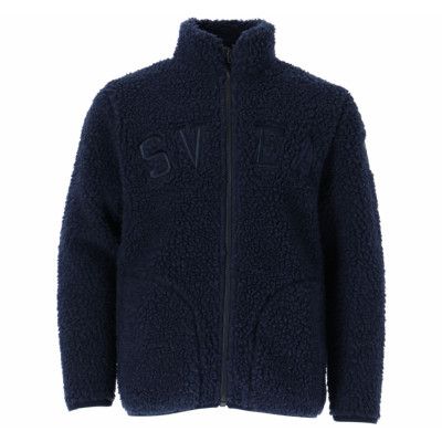Kansas Jr Pile Jacket, Navy, 160,  Svea