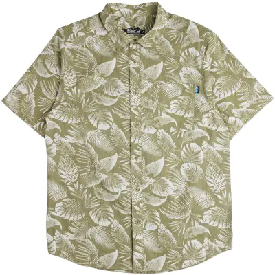 Kavu M's Topspot Short Sleeve Shirt Calm Palm