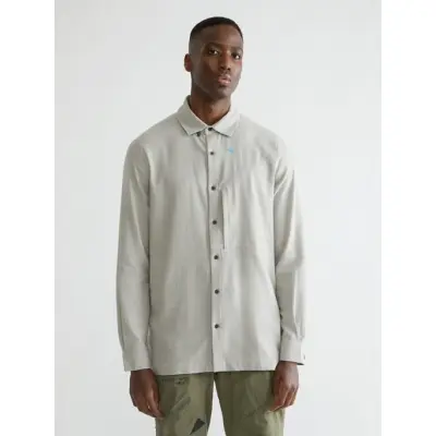 Klättermusen Helheim LS Shirt M's Smoke Grey-Clay - S