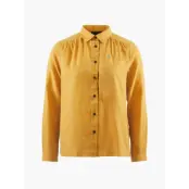 Klättermusen Helheim LS Shirt W's Amber Gold Amber Gold M