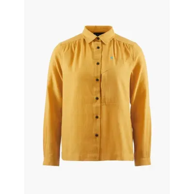 Klättermusen Helheim LS Shirt W's Amber Gold Amber Gold M