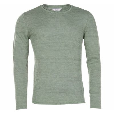 Knit - Justin O-Neck Linen, Hedge Gree, Xxl,  Solid