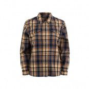 Knowledgecotton Apparel Earth Colors Checkred Overshirt - Gots/Vegan