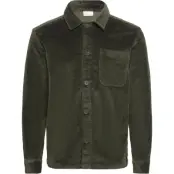KnowledgeCotton Apparel Organic Cotton Corduroy Overshirt GOTS Forrest Night - S