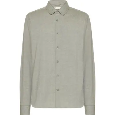 KnowledgeCotton Apparel Regular Fit Light Twill Shirt Burned Olive - M