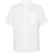 KnowledgeCotton Apparel Regular Linen SL Shirt Bright White - M