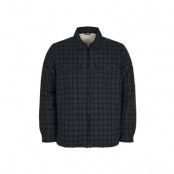 KnowledgeCotton Apparel Teddy Lining Checked Overshirt - Ocs/Vegan
