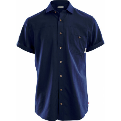Aclima Men's LeisureWool Short Sleeve Shirt Navy Blazer
