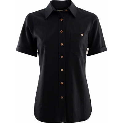 Aclima LeisureWool Short Sleeve Shirt Woman Jet Black
