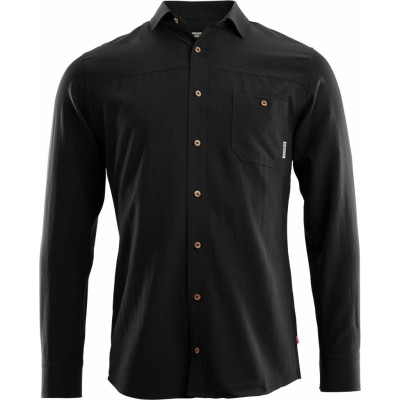 Aclima LeisureWool Woven Wool Shirt Man Jet Black