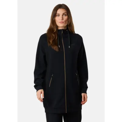 Lounge Relax Zip Hood Long W, Black, 46,  Hoodies