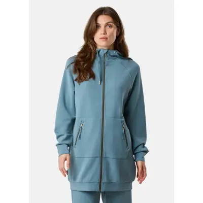 Lounge Relax Zip Hood Long W, Midnight Green, 42,  Hoodies